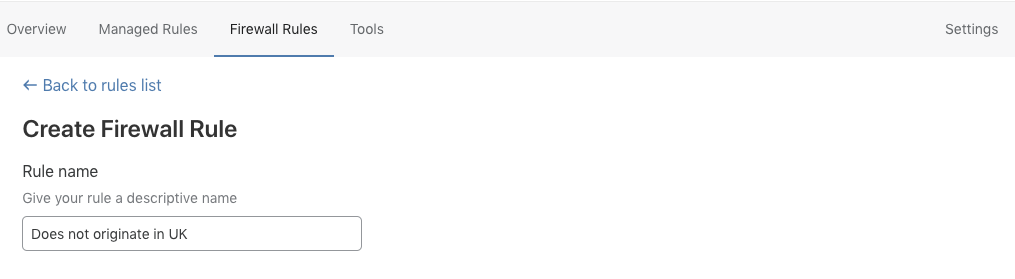 create firewall rule