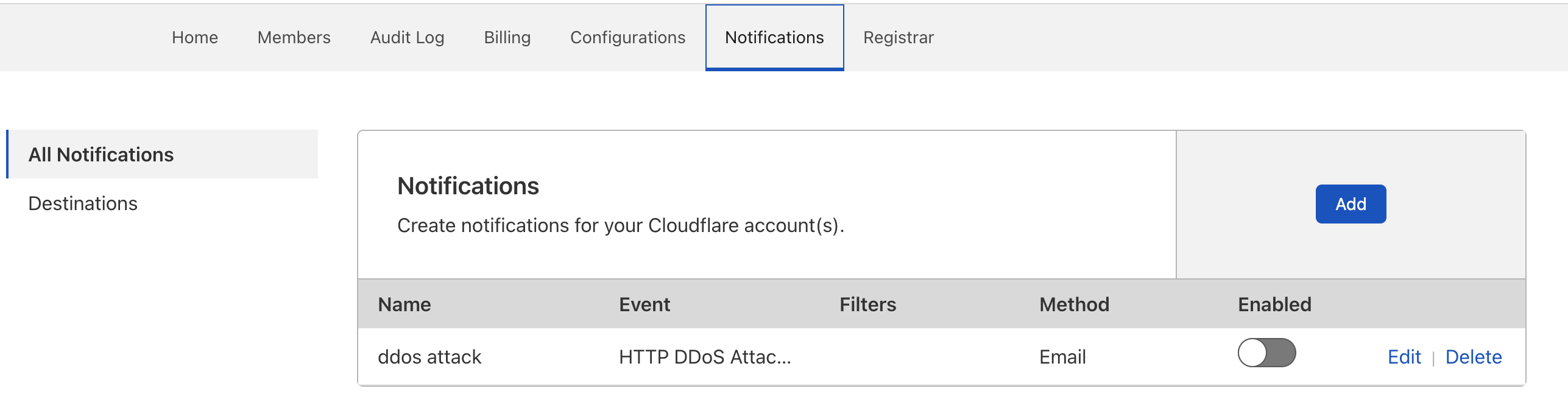 Where to find the Notifications section